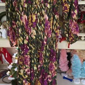 Terra & Sky Multicolor Floral Dress